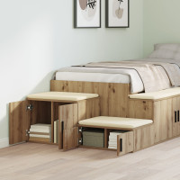 Produktbild för Förvaringsskåp 2 pcs Artisan Ek 108 x 41 x 40 cm