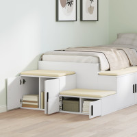 Produktbild för Förvaringsskåp 2 pcs Vit 103 x 41 x 40 cm Konstruerat trä