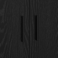 Produktbild för Förvaringsskåp 2 pcs Svart Ek 103 x 41 x 40 cm Konstruerat trä