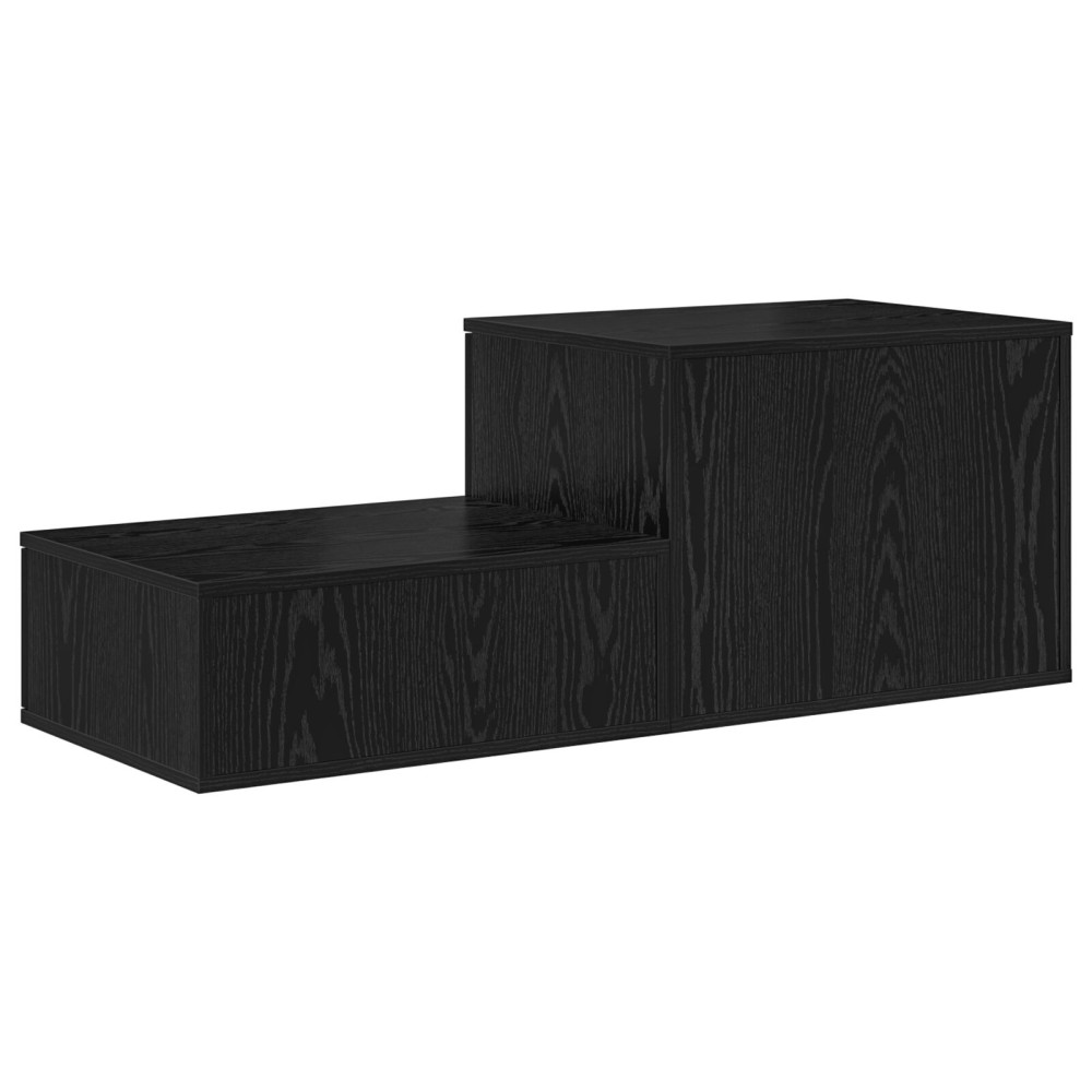Produktbild för Förvaringsskåp 2 pcs Svart Ek 103 x 41 x 40 cm Konstruerat trä