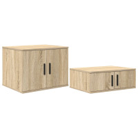 Produktbild för Förvaringsskåp 2 pcs Sonoma-ek 103 x 41 x 40 cm Konstruerat trä