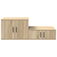 Produktbild för Förvaringsskåp 2 pcs Sonoma-ek 103 x 41 x 40 cm Konstruerat trä