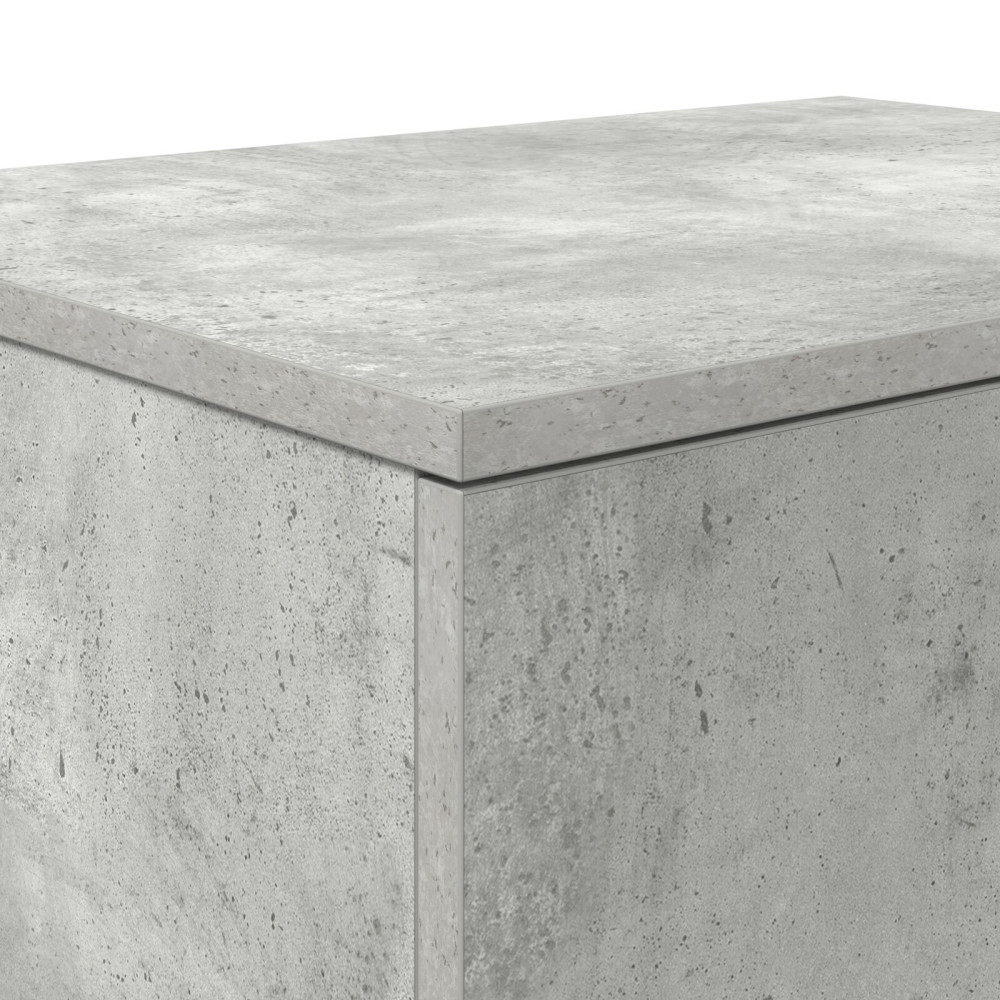 Produktbild för Förvaringsskåp 2 pcs Betonggrå 103 x 41 x 40 cm Konstruerat trä