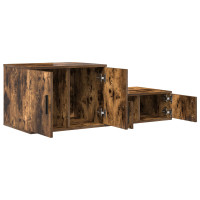 Produktbild för Förvaringsskåp 2 pcs Rökt ek 103 x 41 x 40 cm Konstruerat trä