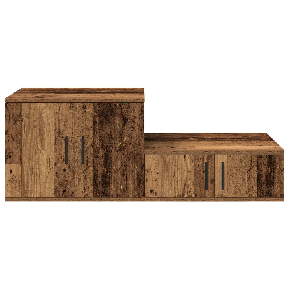 Produktbild för Förvaringsskåp 2 pcs Gammalt trä 103 x 41 x 40 cm