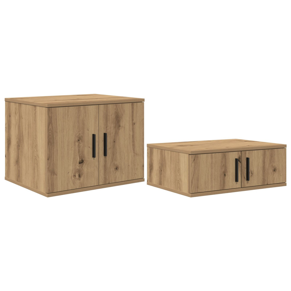 Produktbild för Förvaringsskåp 2 pcs Artisan Ek 103 x 41 x 40 cm
