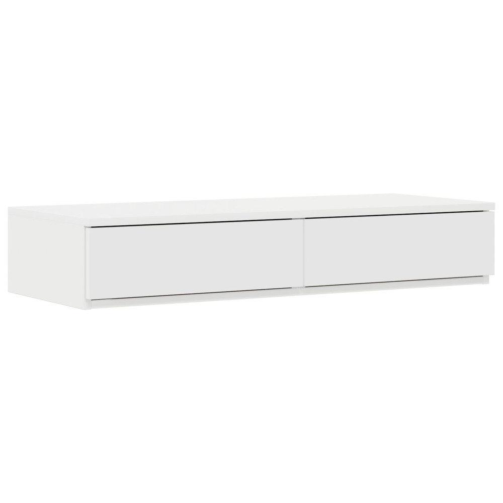 Produktbild för Sänglådor med låda Vit 100 x 36,5 x 16,5 cm Konstruerat trä