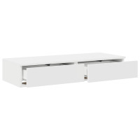 Produktbild för Sänglådor med låda Vit 100 x 36,5 x 16,5 cm Konstruerat trä