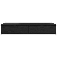 Produktbild för Sänglådor Svart Ek 100 x 36,5 x 16,5 cm Konstruerat trä