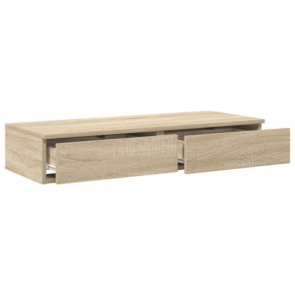 Produktbild för Sänglådor Sonoma-ek 100 x 36,5 x 16,5 cm Konstruerat trä