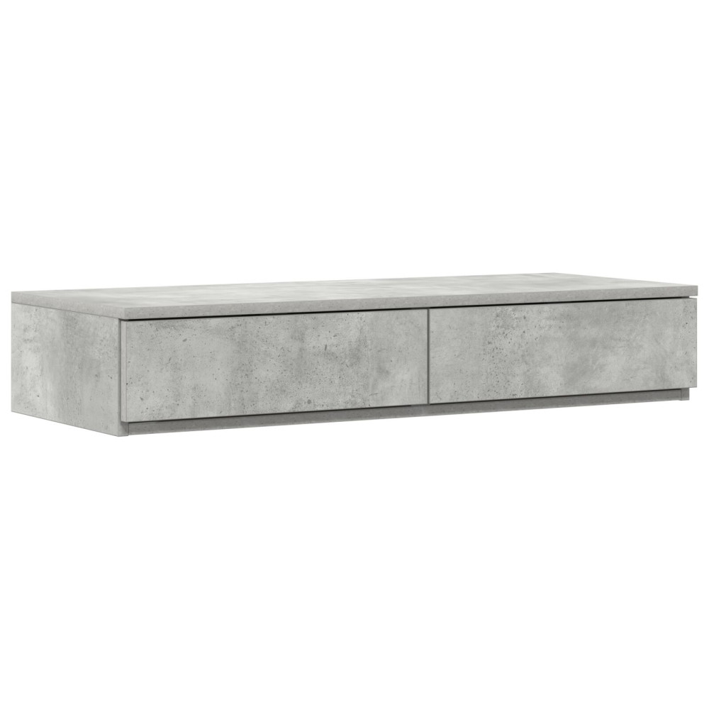 Produktbild för Sänglådor Betonggrå 100 x 36,5 x 16,5 cm Konstruerat trä