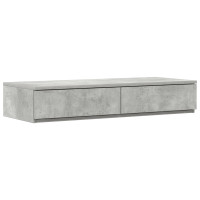 Produktbild för Sänglådor Betonggrå 100 x 36,5 x 16,5 cm Konstruerat trä