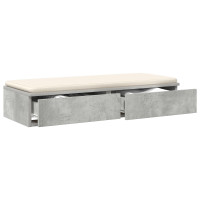 Produktbild för Sänglådor Betonggrå 100 x 36,5 x 16,5 cm Konstruerat trä