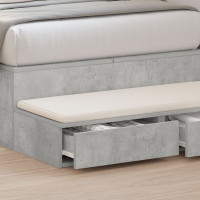 Produktbild för Sänglådor Betonggrå 100 x 36,5 x 16,5 cm Konstruerat trä