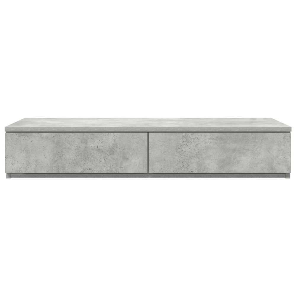 Produktbild för Sänglådor Betonggrå 100 x 36,5 x 16,5 cm Konstruerat trä