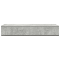 Produktbild för Sänglådor Betonggrå 100 x 36,5 x 16,5 cm Konstruerat trä