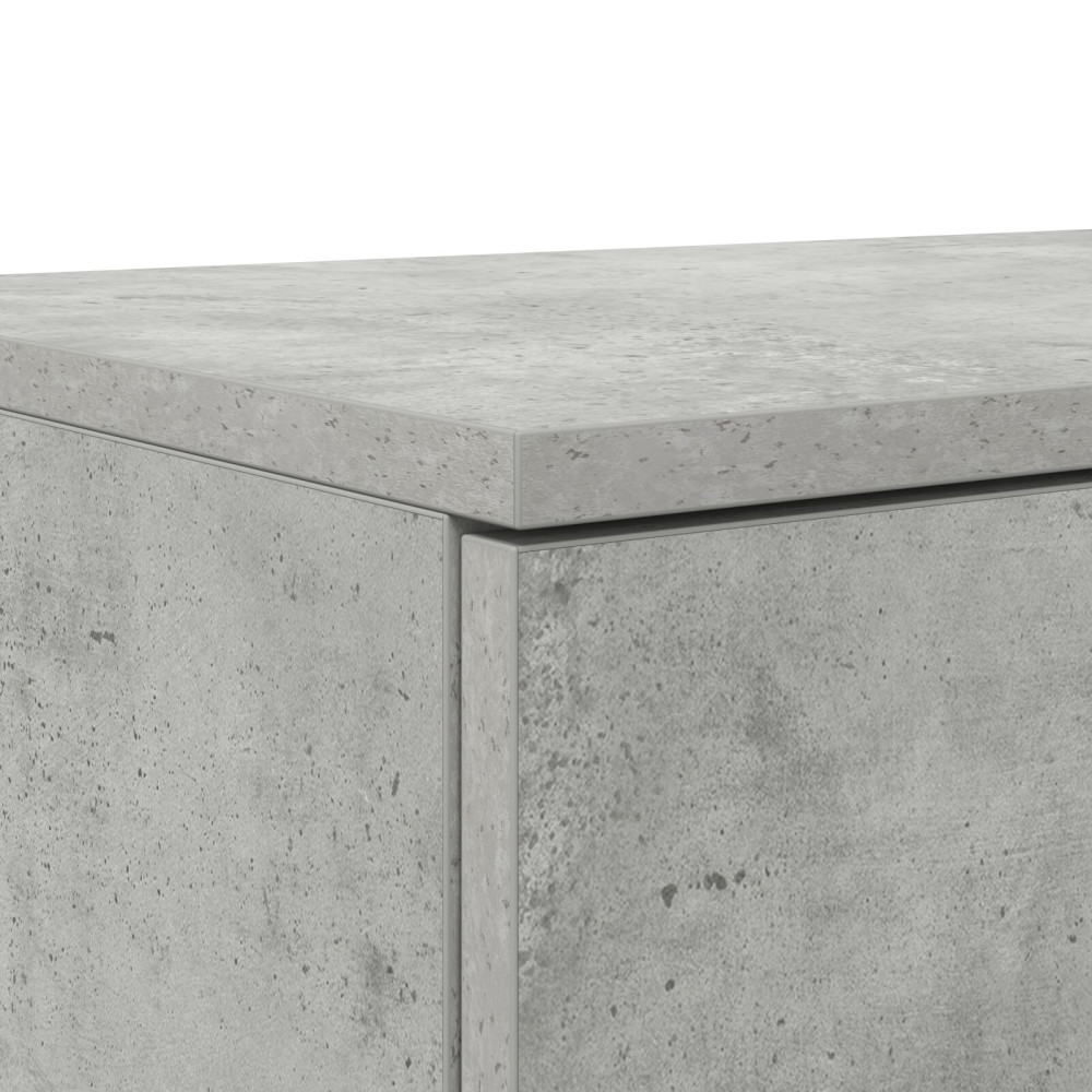 Produktbild för Sänglådor Betonggrå 100 x 36,5 x 16,5 cm Konstruerat trä