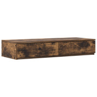 Produktbild för Sänglådor med låda Rökt ek 100 x 36,5 x 16,5 cm Konstruerat trä
