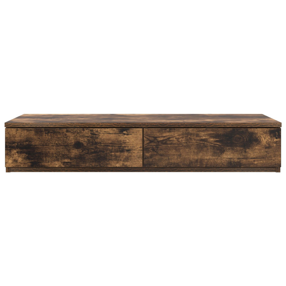Produktbild för Sänglådor med låda Rökt ek 100 x 36,5 x 16,5 cm Konstruerat trä