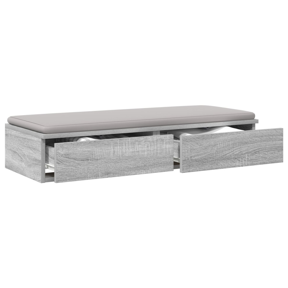 Produktbild för Sänglådor Grå Sonoma 100 x 36,5 x 16,5 cm Konstruerat trä
