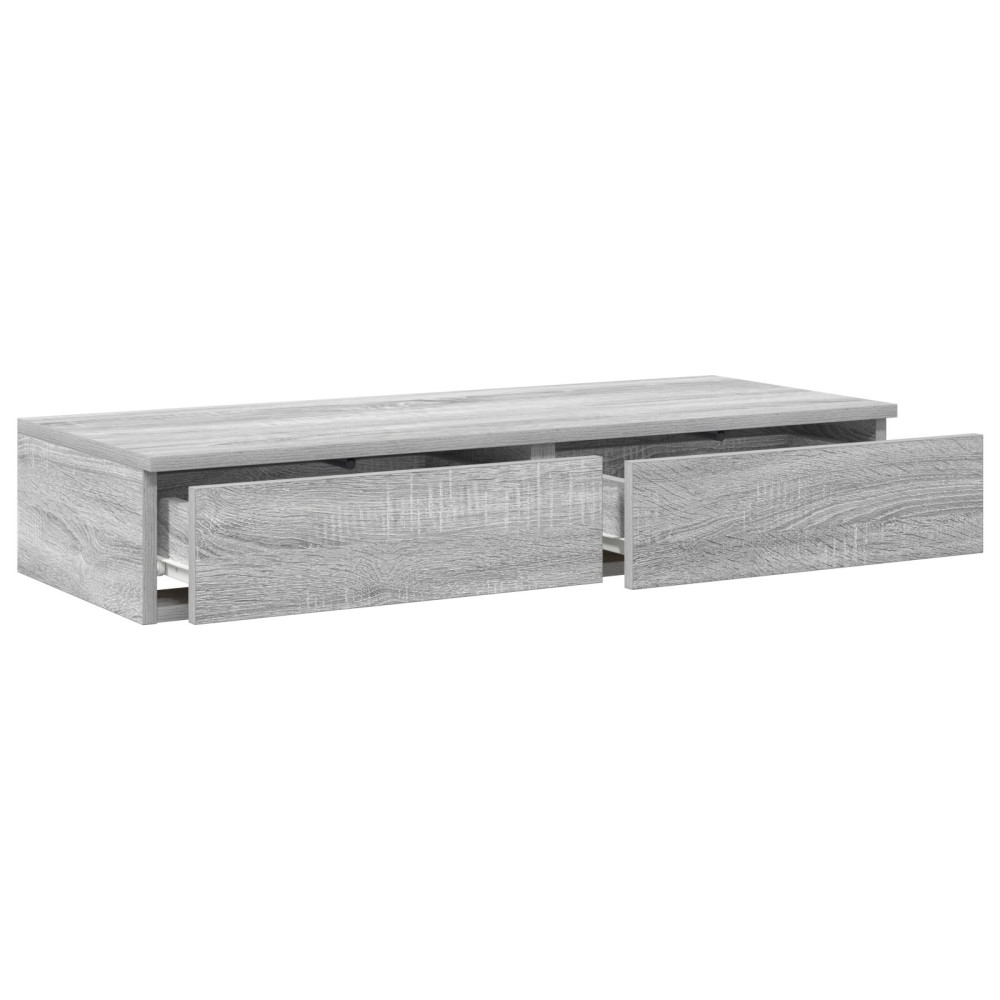 Produktbild för Sänglådor Grå Sonoma 100 x 36,5 x 16,5 cm Konstruerat trä
