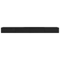 Produktbild för Sänglådor Svart Ek 200 x 36,5 x 16,5 cm Konstruerat trä