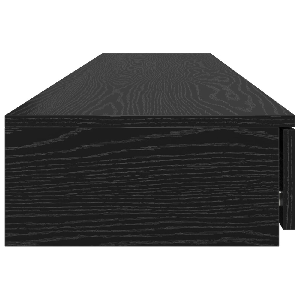 Produktbild för Sänglådor Svart Ek 200 x 36,5 x 16,5 cm Konstruerat trä