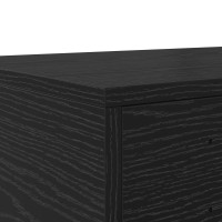 Produktbild för Sänglådor Svart Ek 200 x 36,5 x 16,5 cm Konstruerat trä