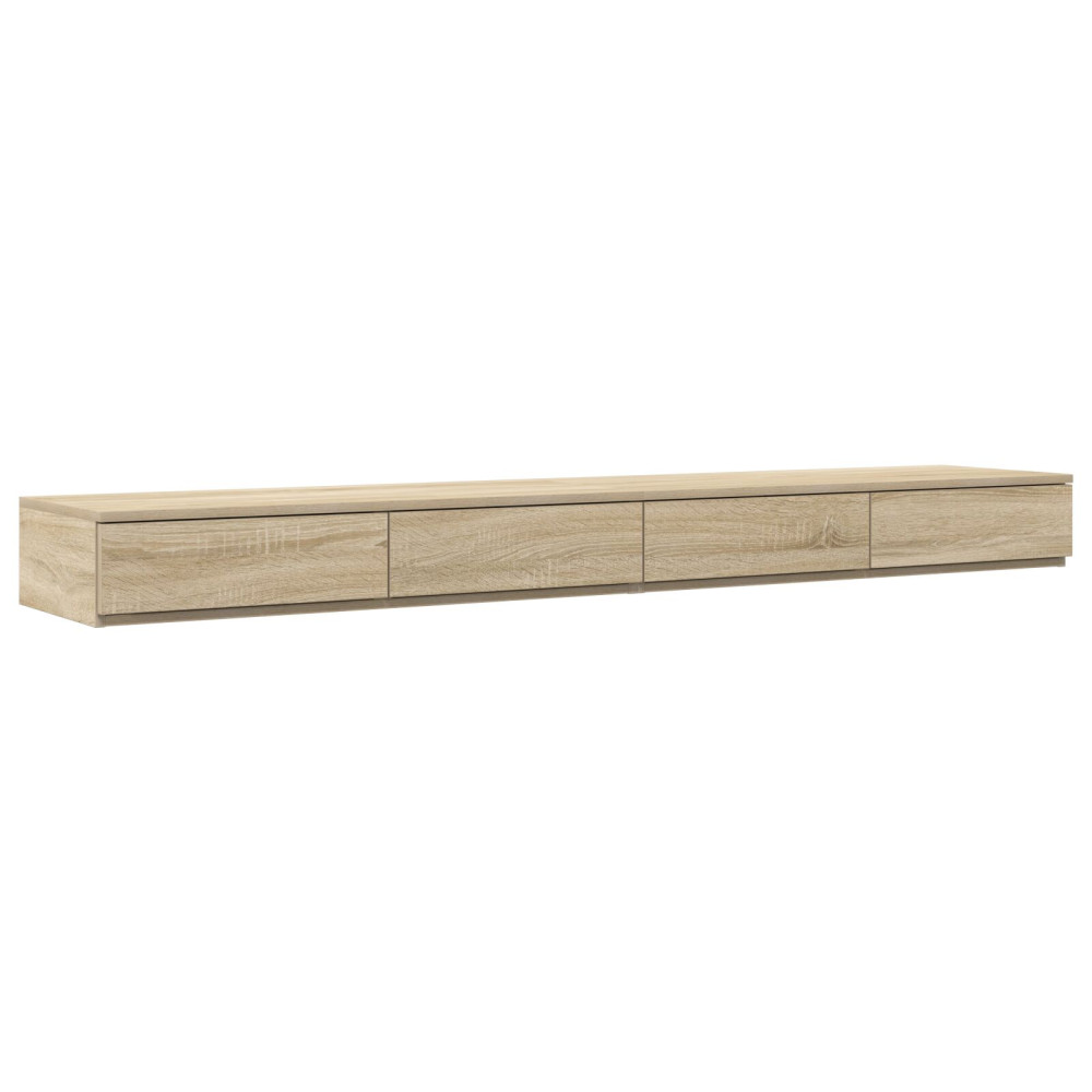 Produktbild för Sänglådor Sonoma-ek 200 x 36,5 x 16,5 cm Konstruerat trä