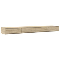 Produktbild för Sänglådor Sonoma-ek 200 x 36,5 x 16,5 cm Konstruerat trä