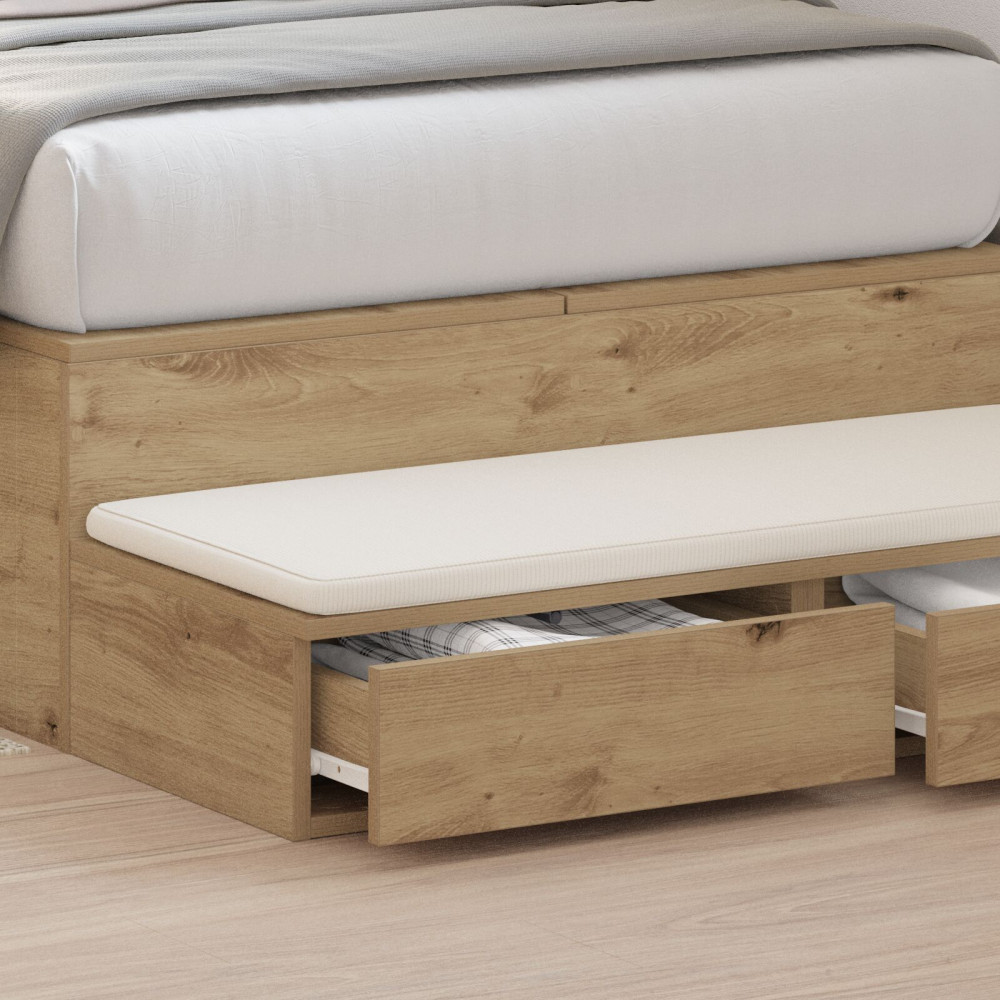 Produktbild för Sänglådor Artisan Ek 90 x 36,5 x 16,5 cm Konstruerat trä