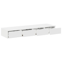 Produktbild för Sänglådor med låda Vit 120 x 36,5 x 16,5 cm Konstruerat trä