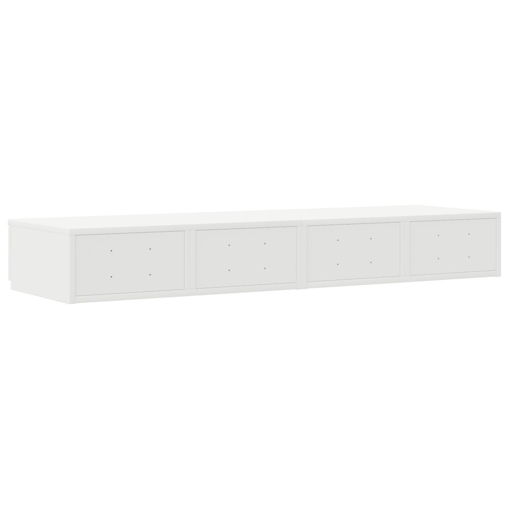 Produktbild för Sänglådor med låda Vit 120 x 36,5 x 16,5 cm Konstruerat trä