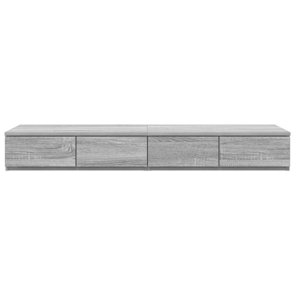 Produktbild för Sänglådor Grå Sonoma 120 x 36,5 x 16,5 cm Konstruerat trä