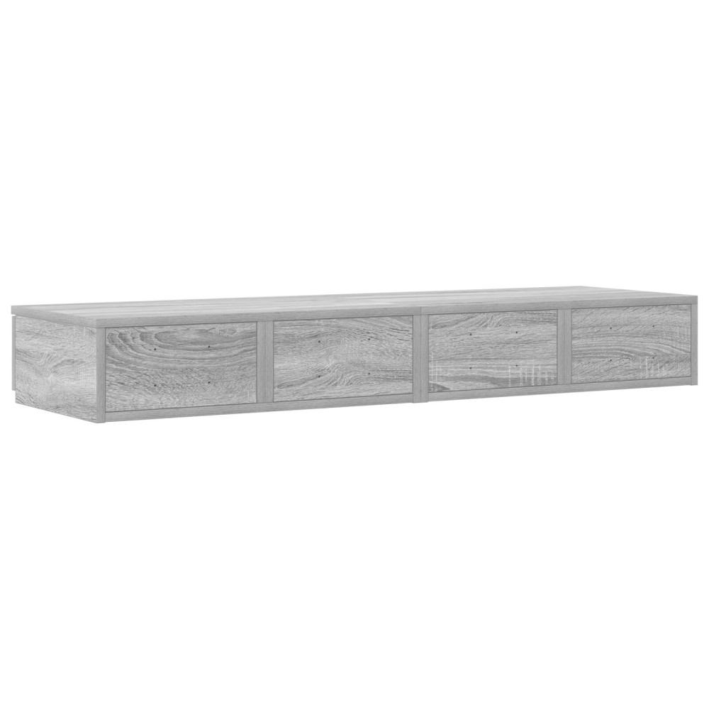 Produktbild för Sänglådor Grå Sonoma 120 x 36,5 x 16,5 cm Konstruerat trä