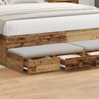 Produktbild för Sänglådor Gammalt trä 120 x 36,5 x 16,5 cm Konstruerat trä