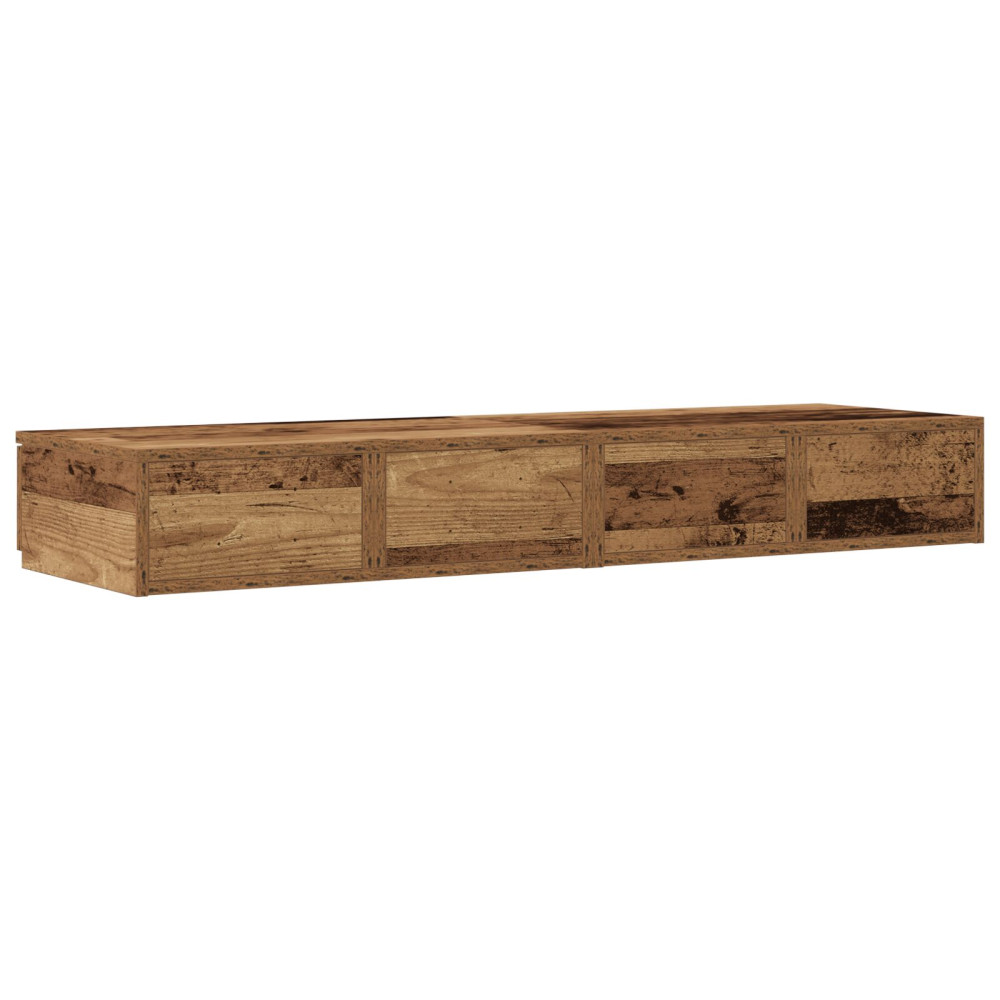 Produktbild för Sänglådor Gammalt trä 120 x 36,5 x 16,5 cm Konstruerat trä
