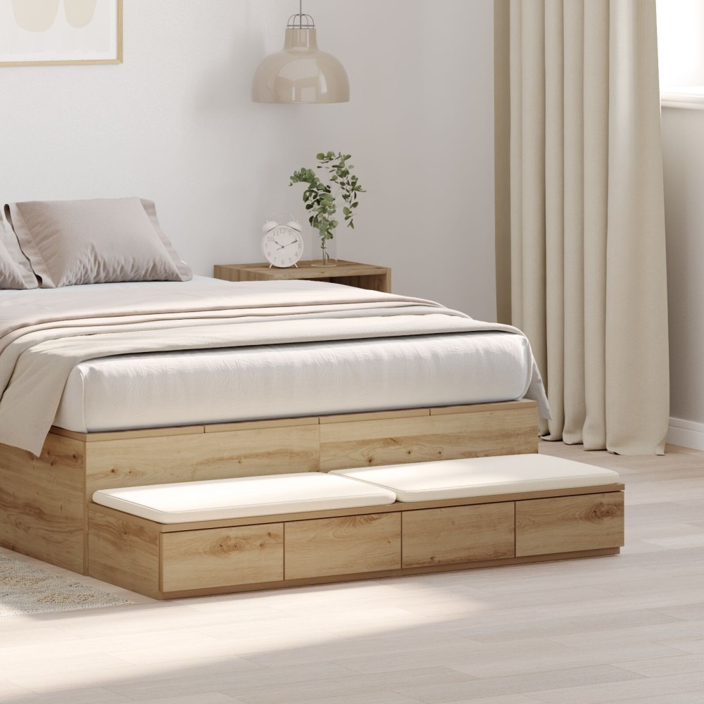 Produktbild för Sänglådor Artisan Ek 120 x 36,5 x 16,5 cm Konstruerat trä