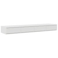 Produktbild för Sänglådor med låda Vit 140 x 36,5 x 16,5 cm Konstruerat trä