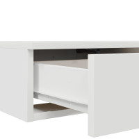 Produktbild för Sänglådor med låda Vit 140 x 36,5 x 16,5 cm Konstruerat trä
