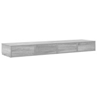 Produktbild för Sänglådor Grå Sonoma 140 x 36,5 x 16,5 cm Konstruerat trä