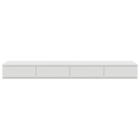 Produktbild för Sänglådor med låda Vit 150 x 36,5 x 16,5 cm Konstruerat trä