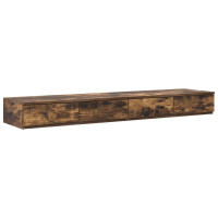 Produktbild för Sänglådor med låda Rökt ek 150 x 36,5 x 16,5 cm Konstruerat trä