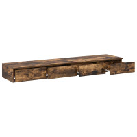 Produktbild för Sänglådor med låda Rökt ek 150 x 36,5 x 16,5 cm Konstruerat trä
