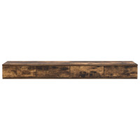 Produktbild för Sänglådor med låda Rökt ek 150 x 36,5 x 16,5 cm Konstruerat trä