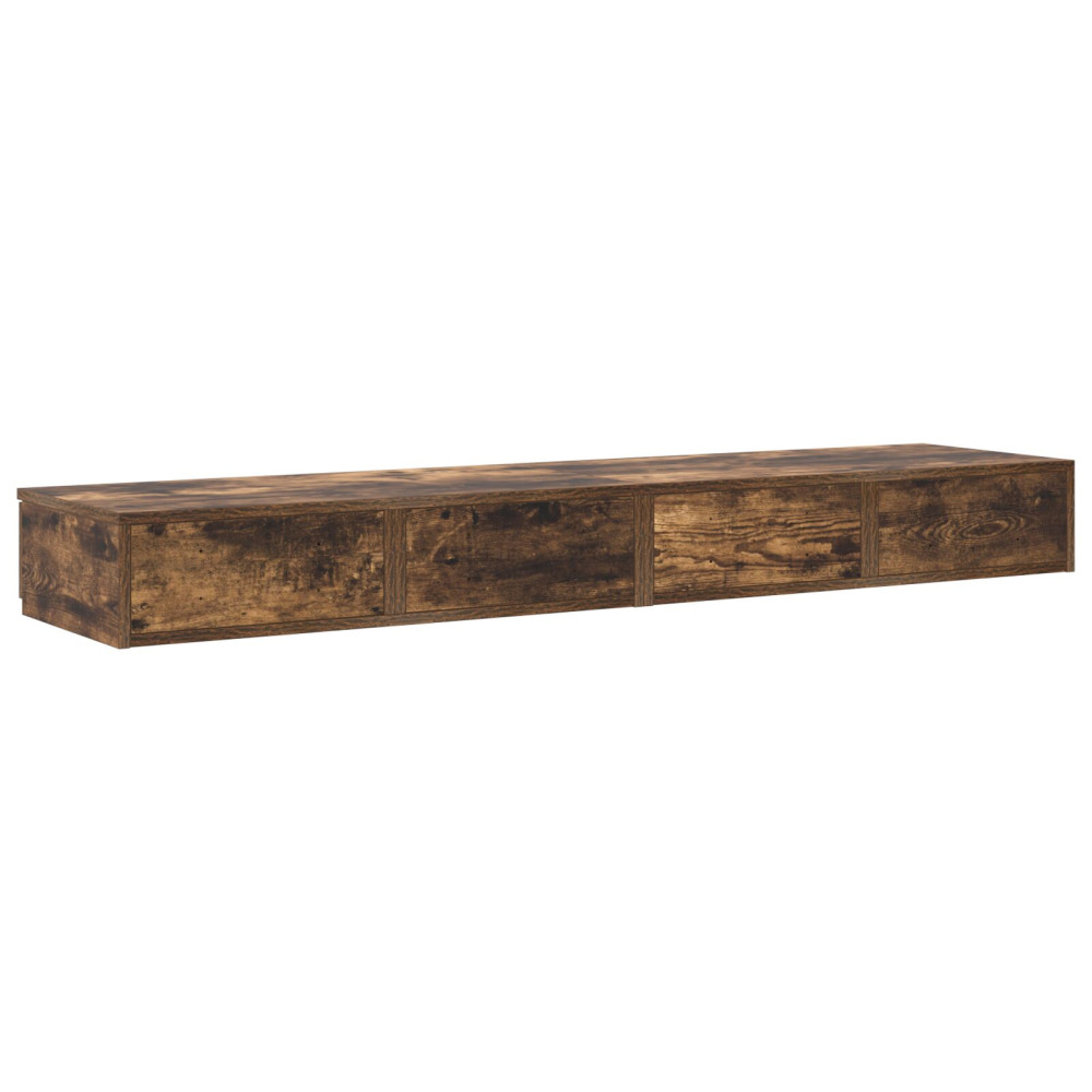 Produktbild för Sänglådor med låda Rökt ek 150 x 36,5 x 16,5 cm Konstruerat trä