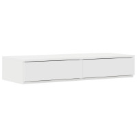 Produktbild för Sänglådor med låda Vit 75 x 36,5 x 16,5 cm Konstruerat trä
