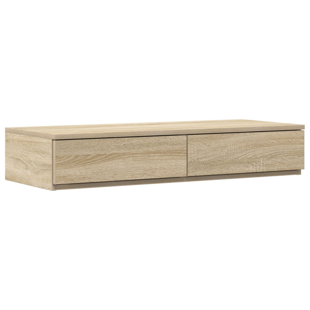 Produktbild för Sänglådor Sonoma-ek 75 x 36,5 x 16,5 cm Konstruerat trä