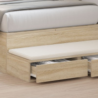 Produktbild för Sänglådor Sonoma-ek 75 x 36,5 x 16,5 cm Konstruerat trä