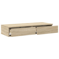Produktbild för Sänglådor Sonoma-ek 75 x 36,5 x 16,5 cm Konstruerat trä